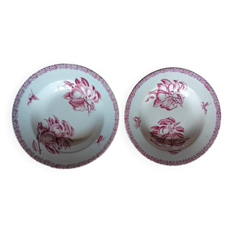 X7 assiettes creuses terre de fer Choisy le Roi