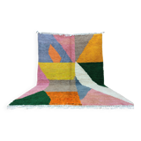 Handmade wool Berber rug 3 x 2 m