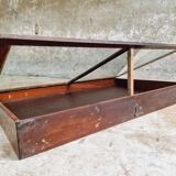 Vitrine de table d'exposition ancienne