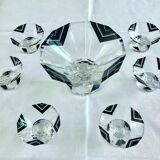 Karl palda art deco bohemian crystal cream service