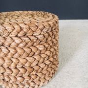 French Mediterranean Low Rope Stool from Audoux Minet, 1940s