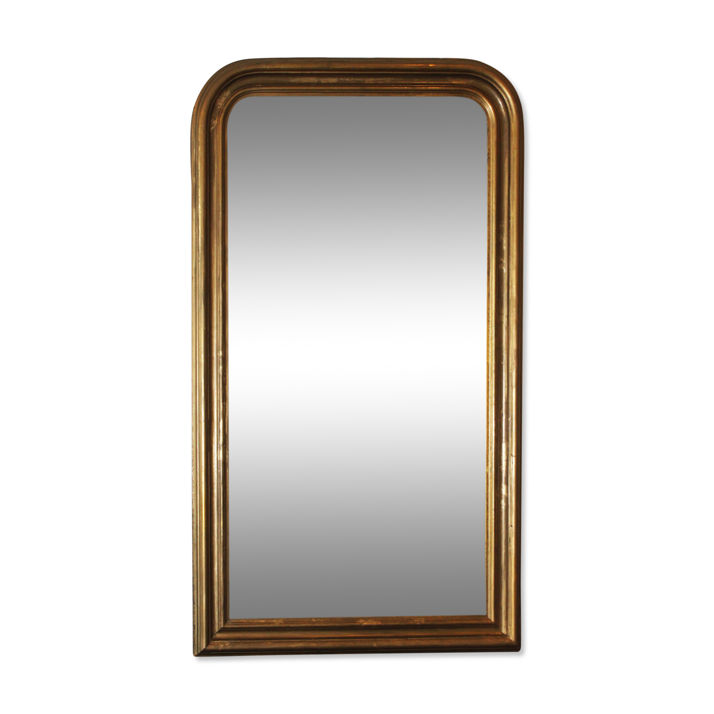 Louis Philippe mirror in gilded wood 150x90cm