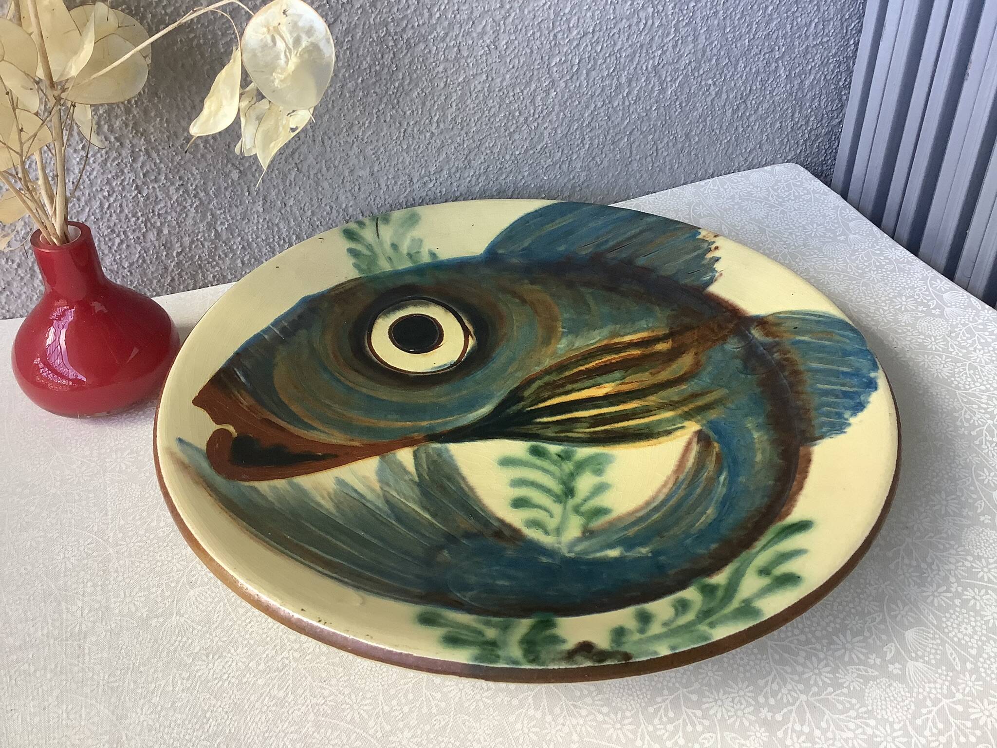 Puigdemont Spanish ceramic plate - fish 28 cm