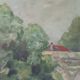 Oil on canvas, signed Francis Maurel, Provençal painter, 1941