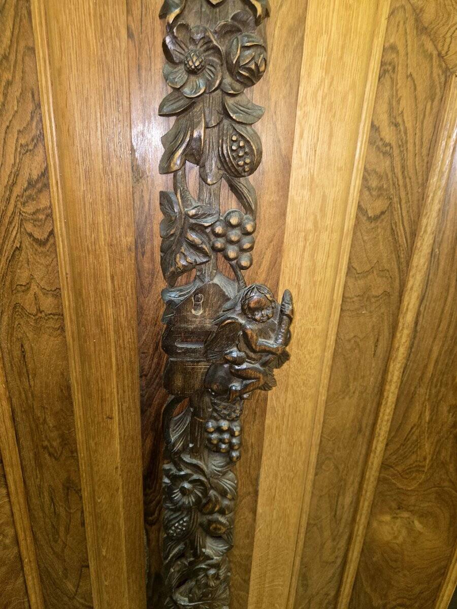 Dutch Renaissance-style cushion cabinet in solid wood