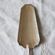 Pelle à tarte gâteaux dessert vintage en métal argenté art déco poinçonnée