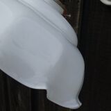 Ceramic wall lamp and glass