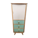 Asymmetrical compass foot cabinet