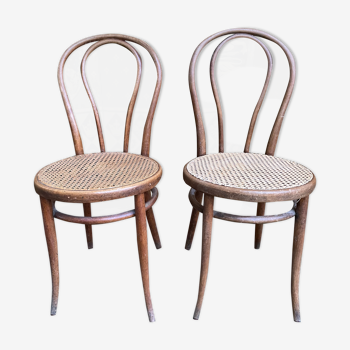 Paire de chaises bistrot Thonet