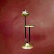 Art Deco floor ashtray in brass and metal