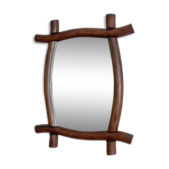Dark wood mirror 57x45cm
