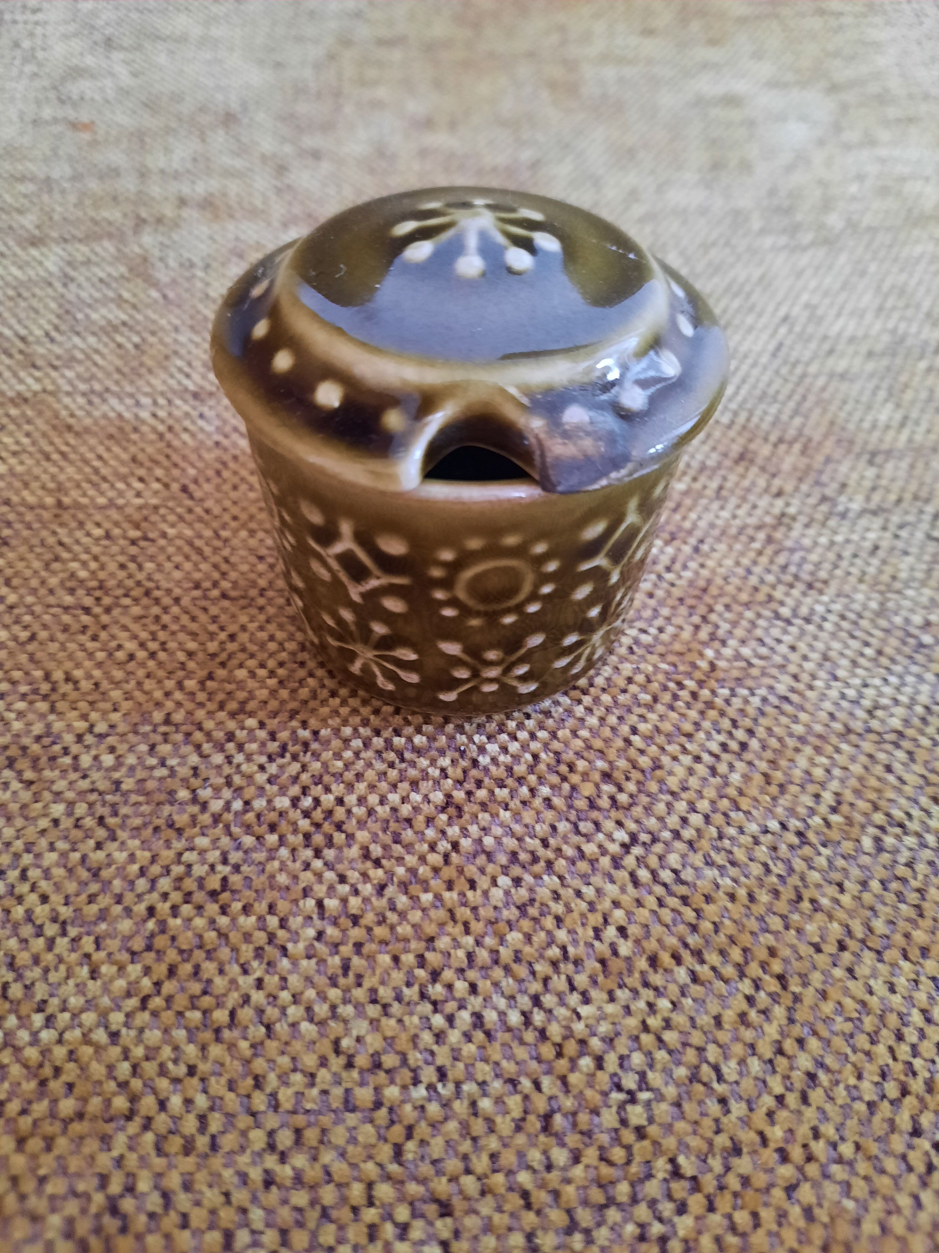 Vintage ceramic condiment set