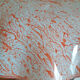 Red marbled pendant lamp