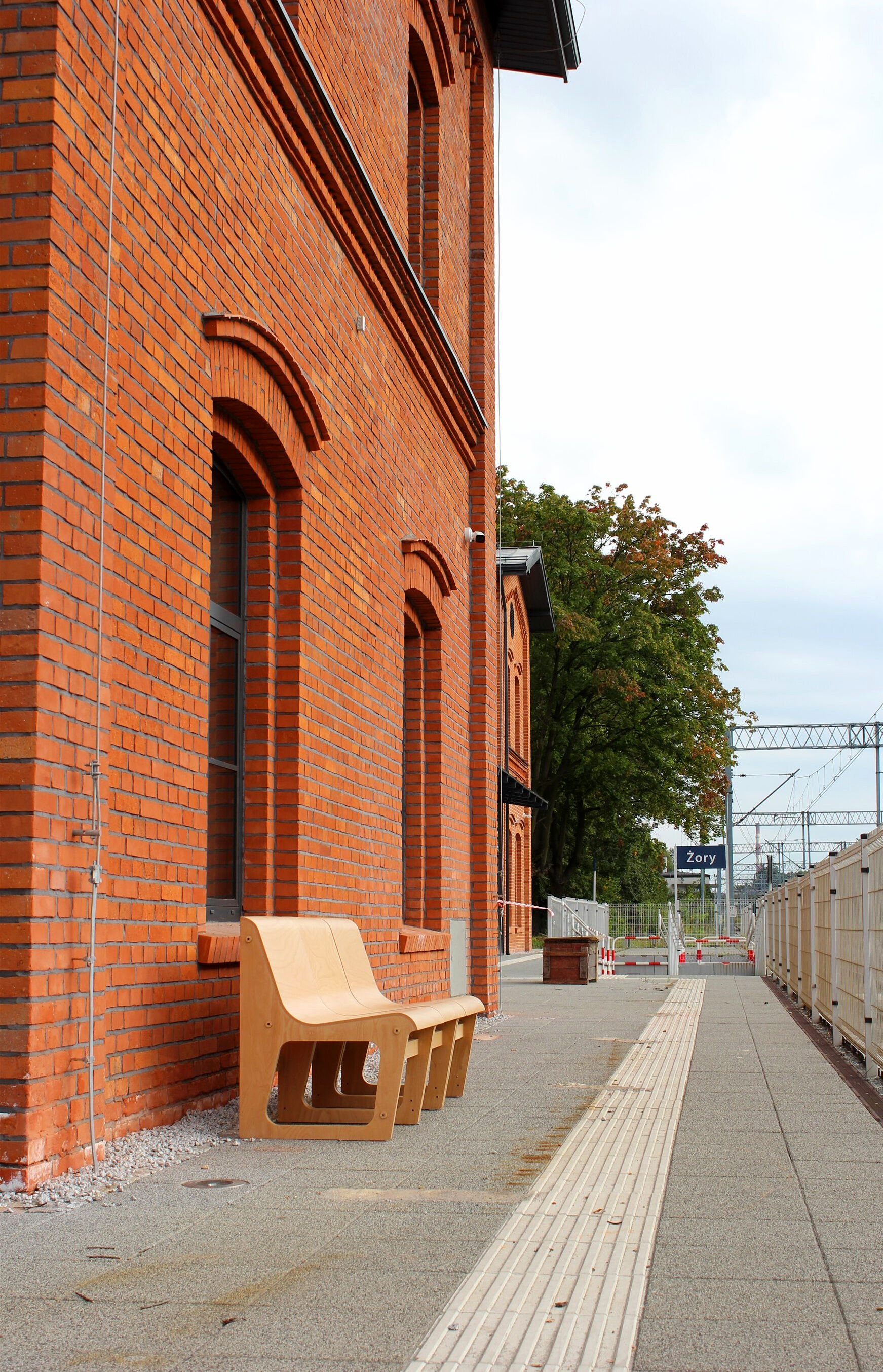 Beech Plywood Bench Symposio by René Šulc for TON, 2010s