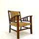 Francis Jourdain armchair in oak and rope 1930