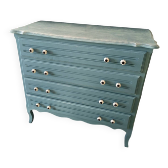 Blue chest of drawers