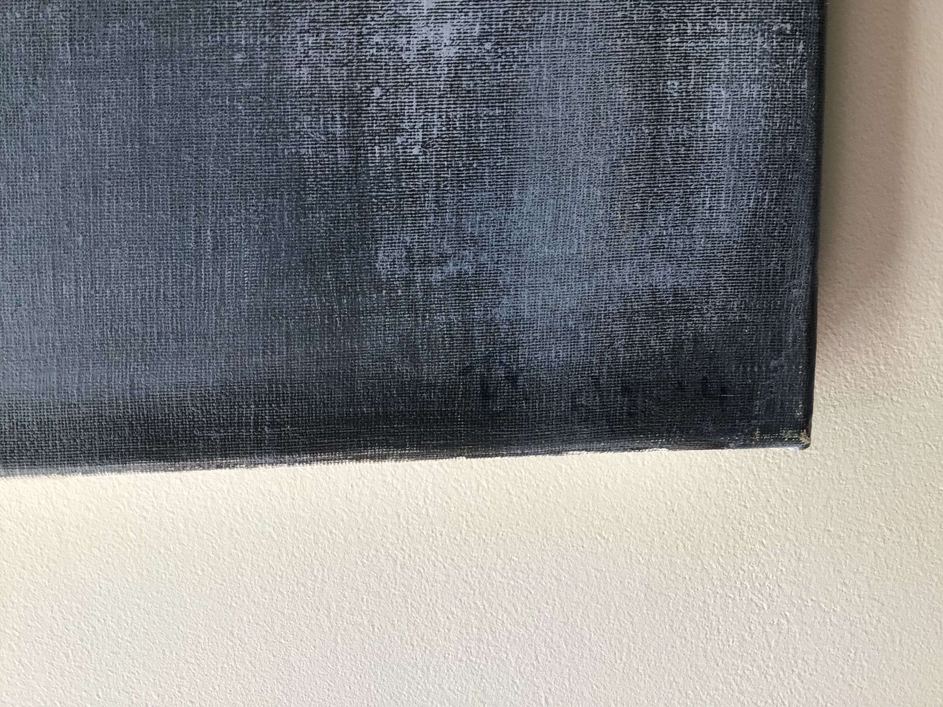 Painting on canvas snowy Northern landscape signed
