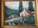 Oil on canvas painting landscape of the vosges signed Milio Burquin
