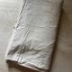Large antique cloth in ecru, handwoven cotton and linen.