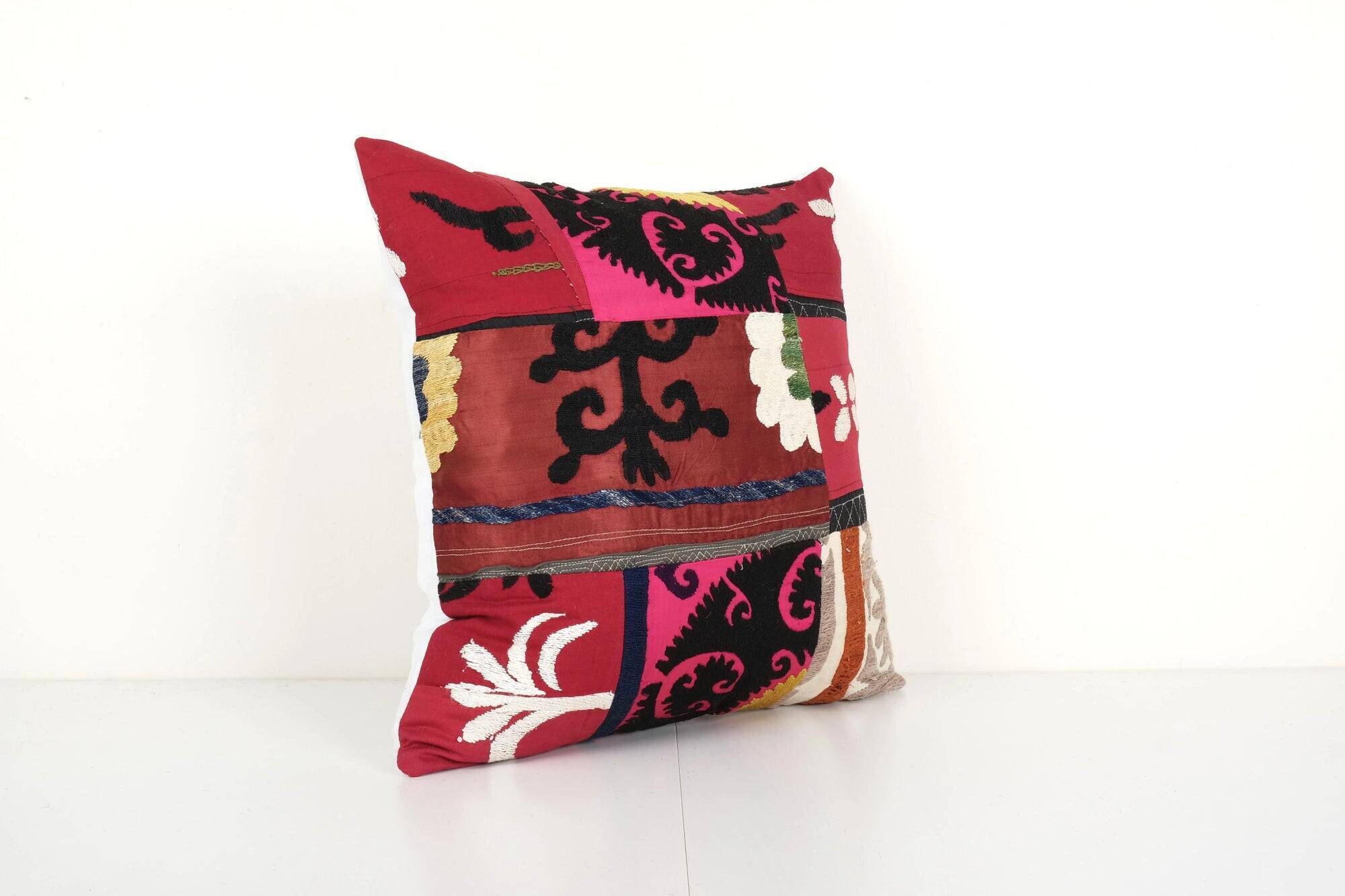 Vintage embroidered cushion cover 43x46 cm