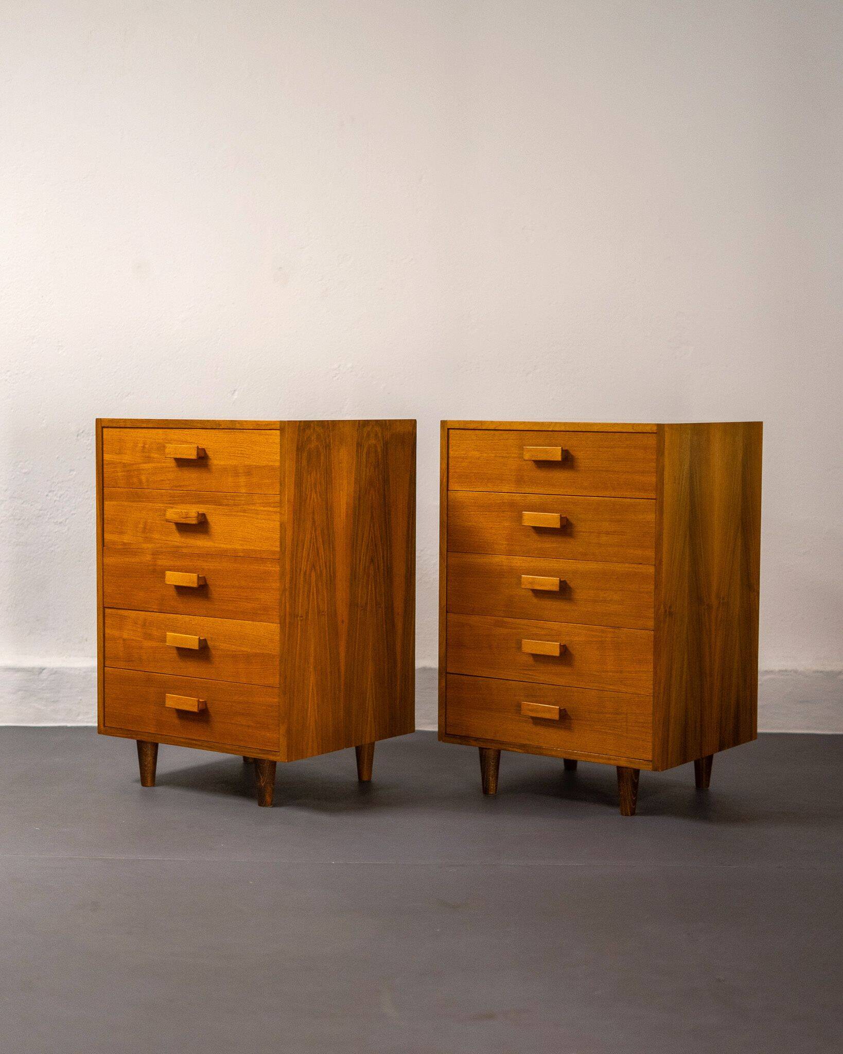 Mid-century bedside table or chest of drawers