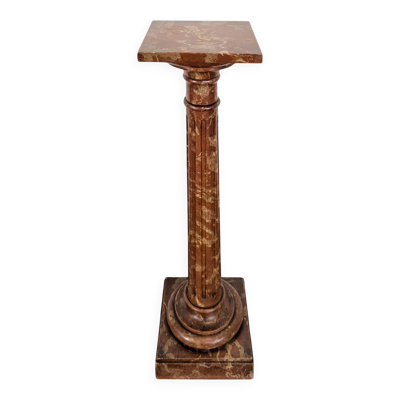 Sellette en bois faux marbre