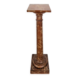 Faux marble wooden stool