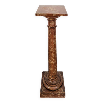 Sellette en bois faux marbre