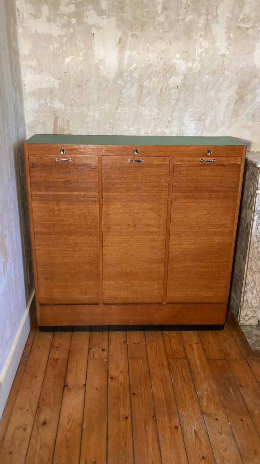 Classeur à triple rideau vintage