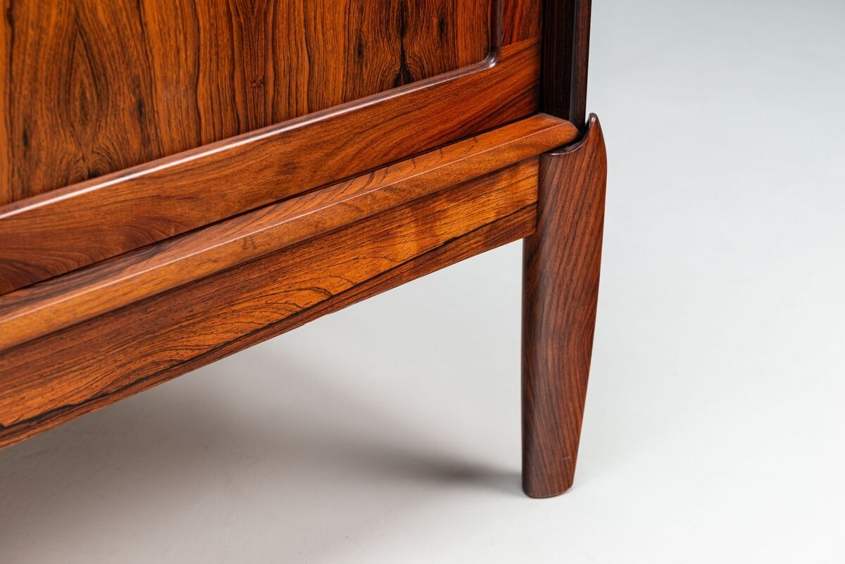 Cabinet secrétaire H.W. Klein en palissandre Bramin Danemark 1960