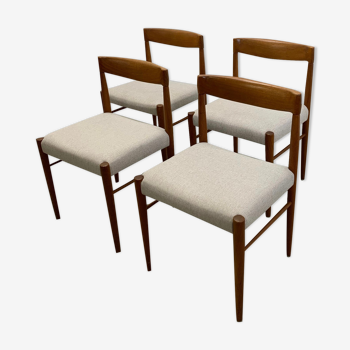 Danish midcentury teak dining chairs by H.W. Klein for Bramin 60s