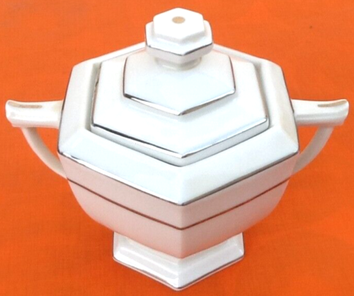 Art deco 1925 sugar box Limoges chapus and sons france