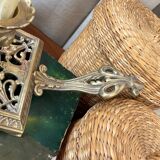 Bronze cellar rat candle holder