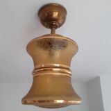 Ceiling lamp chandelier glass and brass