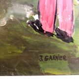 Naive Gouache by Jeanne Garnier 1919