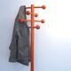 Portemanteau italien en bois orange années 70