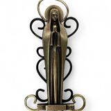Religious object, 20th century bronze Virgin