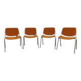 Set of 4 Piretti Castelli chairs 1970