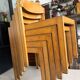5 vintage stackable chairs — Rainer Schell Schlapp Möbel 1960s