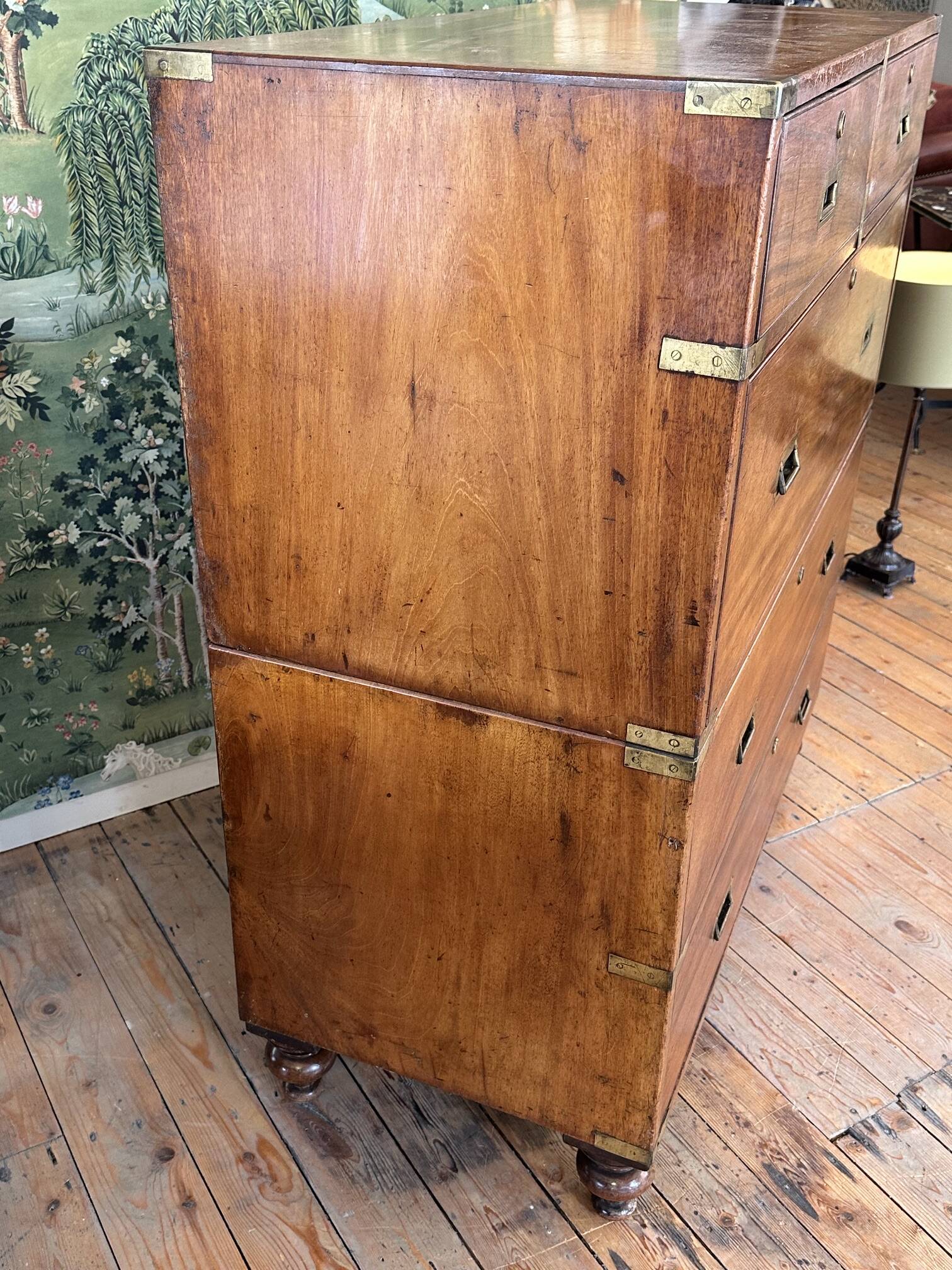 Antique military campaign chest