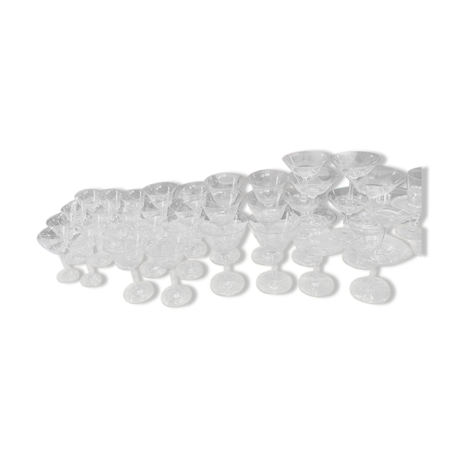 Art Deco crystal service