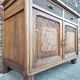 Art Deco buffet with marble top, antique sideboard.