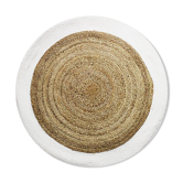Round jute rug 160 cm