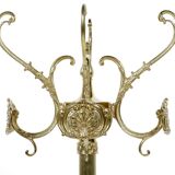 Gold metal coat rack baroque style