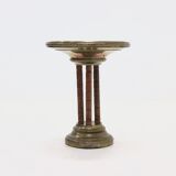 KMD Daalderop Brass and Oak Side Table 1930s