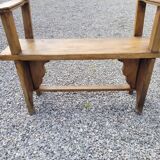 Banc en bois avec dossier