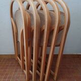 Suite of 5 Arca folding chairs by Gigi Sabadin for Crassevig Italy + 2 offered