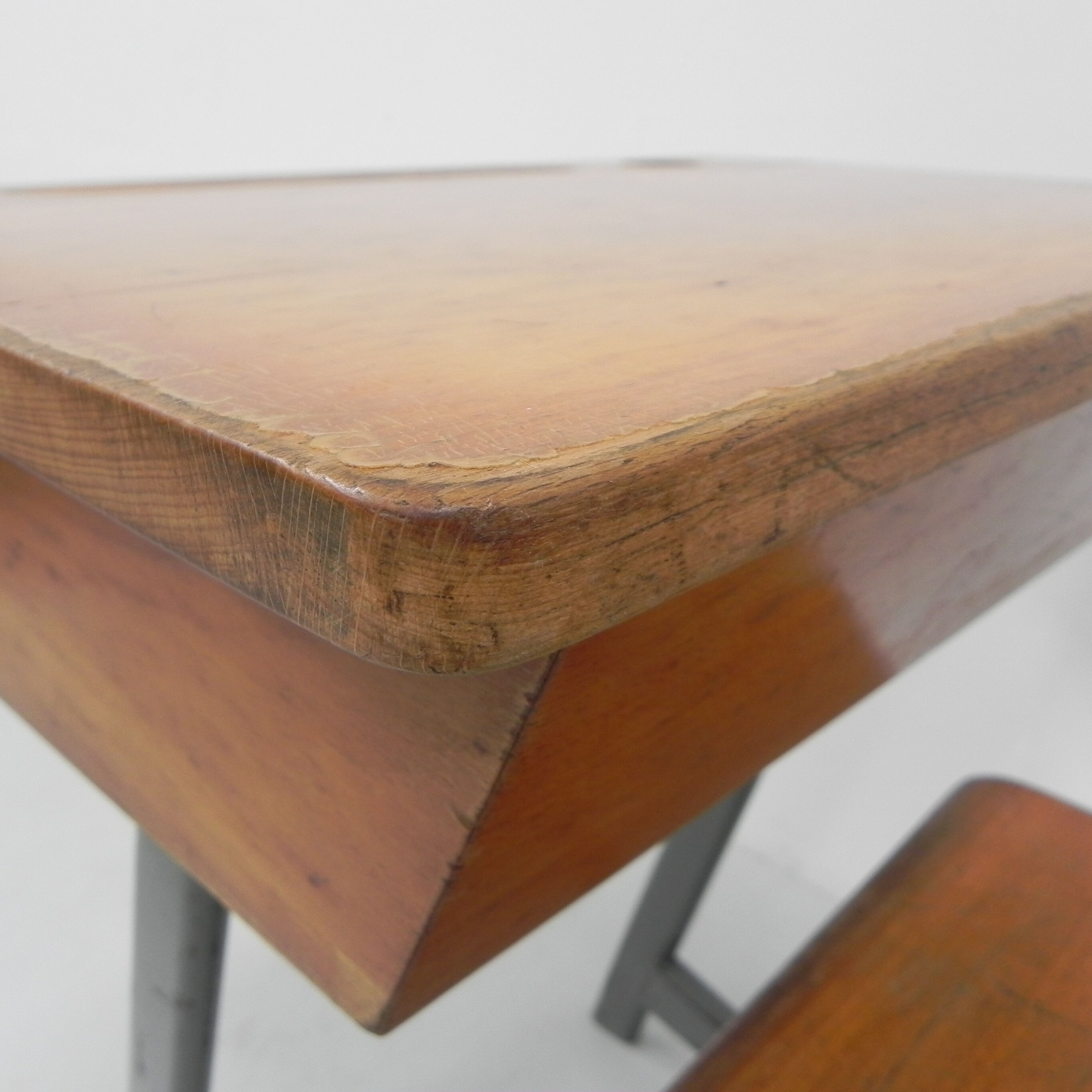 Desk and chair, industrial