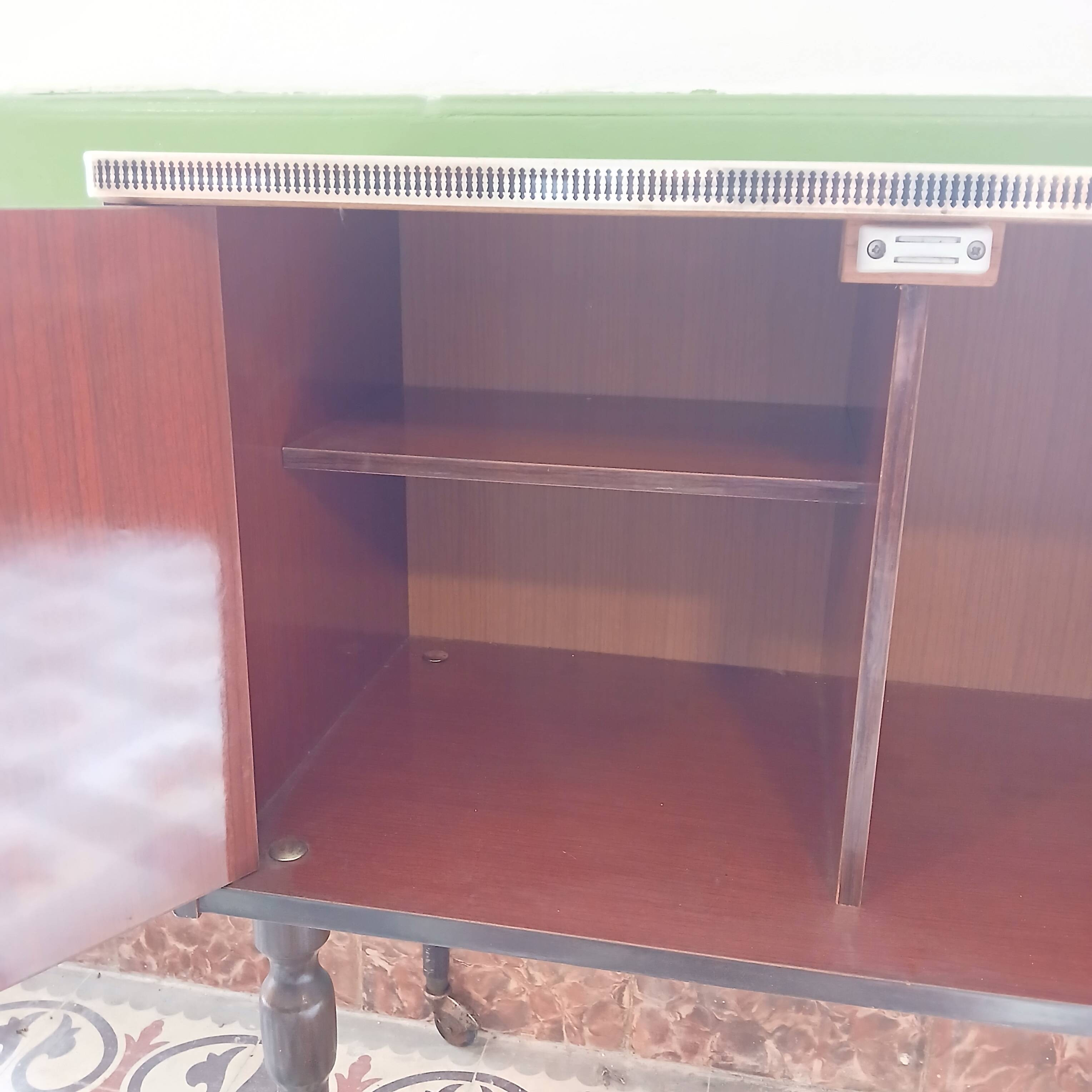 Lacquered wood bar cabinet, 1960s/1970s