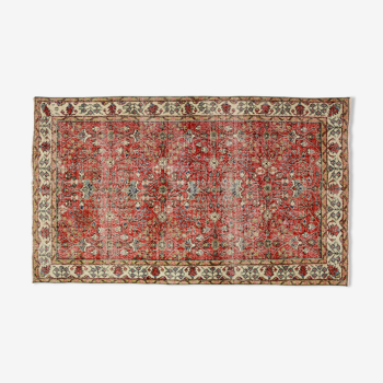 Anatolian handmade vintage rug 250 cm x 151 cm